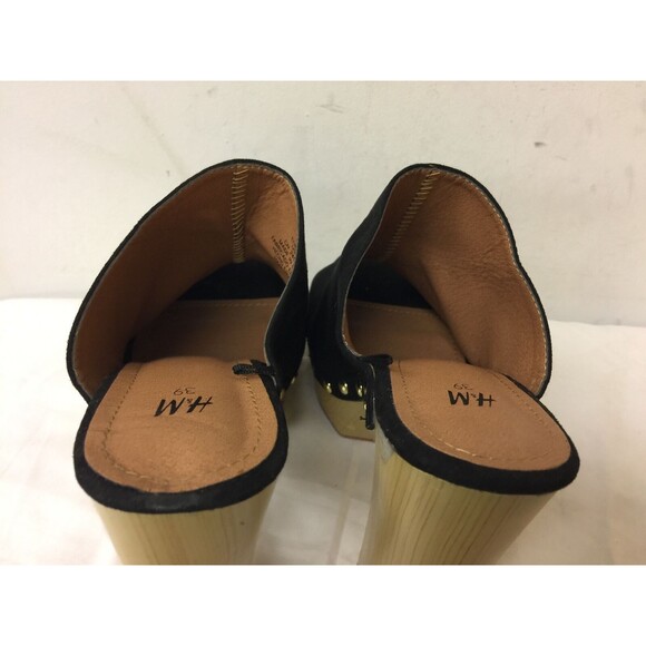 H&M women Platform slip on open toes  black Sandals~Size EUR 39 US 8 - Picture 7 of 12